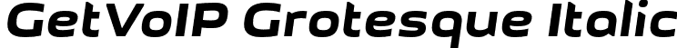 GetVoIP Grotesque Italic font - GetVoIP Grotesque Italic.otf