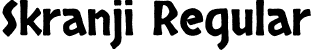 Skranji Regular font - Skranji-Regular.ttf