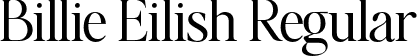 Billie Eilish Regular font - Billie Eilish.otf