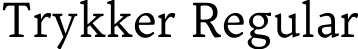 Trykker Regular font - Trykker-Regular.ttf