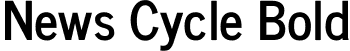 News Cycle Bold font - newscycle-bold.ttf