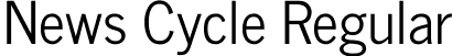 News Cycle Regular font - newscycle-regular.ttf