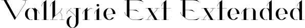 Valkyrie Ext Extended font - Valkyrie-Extended.ttf