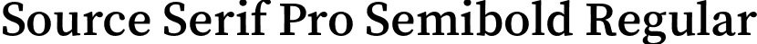 Source Serif Pro Semibold Regular font - SourceSerifPro-Semibold.otf