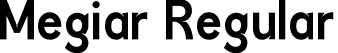 Megiar Regular font - Megiar.otf