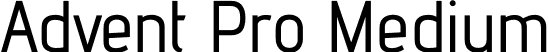 Advent Pro Medium font - AdventPro-Medium.ttf