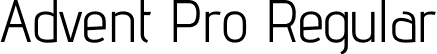 Advent Pro Regular font - AdventPro-Regular.ttf