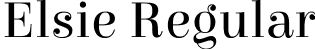 Elsie Regular font - Elsie-Regular.ttf