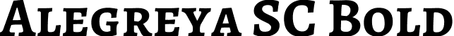 Alegreya SC Bold font - AlegreyaSC-Bold.ttf