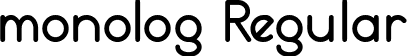 monolog Regular font - Monolog-BW8Wl.ttf