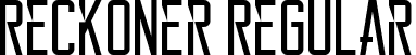 Reckoner Regular font - Reckoner.ttf