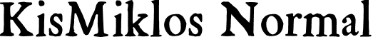 KisMiklos Normal font - KisMiklos.otf