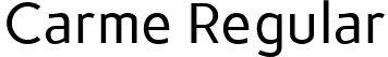 Carme Regular font - Carme-Regular.ttf