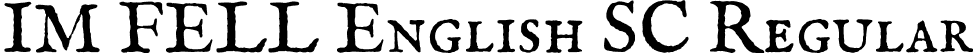 IM FELL English SC Regular font - IMFeENsc29P.ttf