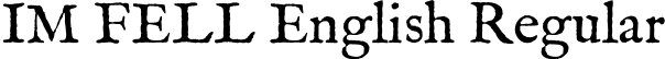 IM FELL English Regular font - IMFeENrm29P.ttf