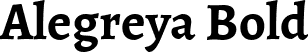 Alegreya Bold font - Alegreya-Bold.ttf