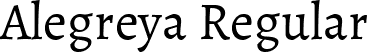 Alegreya Regular font - Alegreya-Regular.ttf