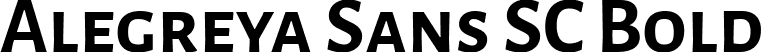 Alegreya Sans SC Bold font - AlegreyaSansSC-Bold.ttf