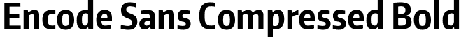 Encode Sans Compressed Bold font - EncodeSansCompressed-700-Bold.ttf