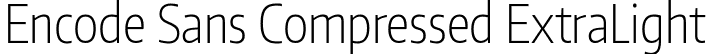 Encode Sans Compressed ExtraLight font - EncodeSansCompressed-200-ExtraLight.ttf