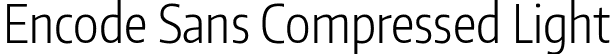 Encode Sans Compressed Light font - EncodeSansCompressed-300-Light.ttf