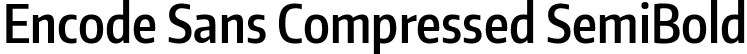 Encode Sans Compressed SemiBold font - EncodeSansCompressed-600-SemiBold.ttf