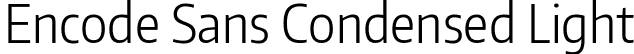 Encode Sans Condensed Light font - EncodeSansCondensed-300-Light.ttf