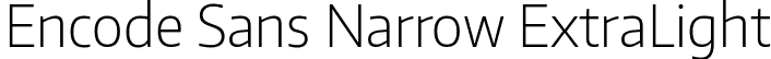 Encode Sans Narrow ExtraLight font - EncodeSansNarrow-200-ExtraLight.ttf