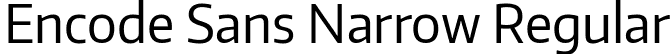 Encode Sans Narrow Regular font - EncodeSansNarrow-400-Regular.ttf