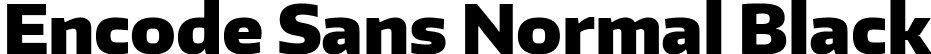 Encode Sans Normal Black font - EncodeSansNormal-900-Black.ttf