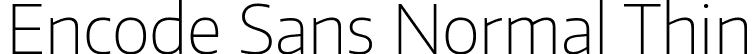 Encode Sans Normal Thin font - EncodeSansNormal-100-Thin.ttf