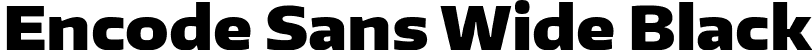 Encode Sans Wide Black font - EncodeSansWide-900-Black.ttf