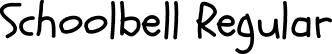 Schoolbell Regular font - Schoolbell.ttf