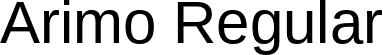 Arimo Regular font - Arimo-Regular.ttf