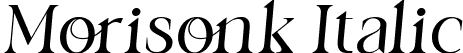 Morisonk Italic font - Morisonk Italic.ttf