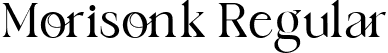 Morisonk Regular font - Morisonk Regular.ttf