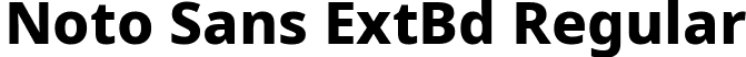 Noto Sans ExtBd Regular font - NotoSans-ExtraBold.ttf