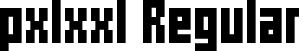 pxlxxl Regular font - pxlxxl.ttf