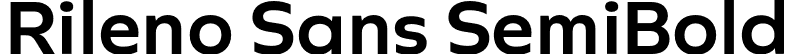 Rileno Sans SemiBold font - RilenoSans-SemiBold.otf