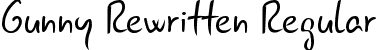 Gunny Rewritten Regular font - gnyrwn971.ttf