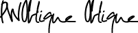 PWOblique Oblique font - PWOblique.ttf