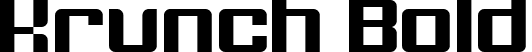 Krunch Bold font - krunch_bold.ttf