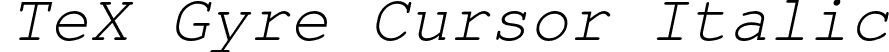 TeX Gyre Cursor Italic font - texgyrecursor-italic.otf