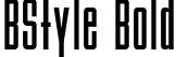 BStyle Bold font - BStyle_B.otf