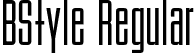 BStyle Regular font - BStyle_R.otf