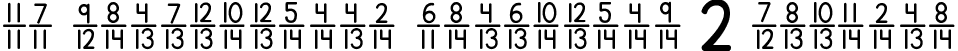 KG Traditional Fractions 2 Regular font - KGTraditionalFractions2.ttf