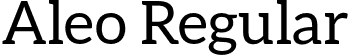 Aleo Regular font - Aleo-Regular.otf