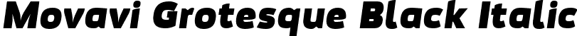 Movavi Grotesque Black Italic font - Movavi Grotesque Black Italic.ttf