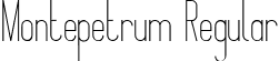 Montepetrum Regular font - Montepetrum regular.ttf