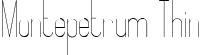 Montepetrum Thin font - Montepetrum Thin.ttf